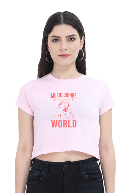 Women's Music Crop Top - Harmony