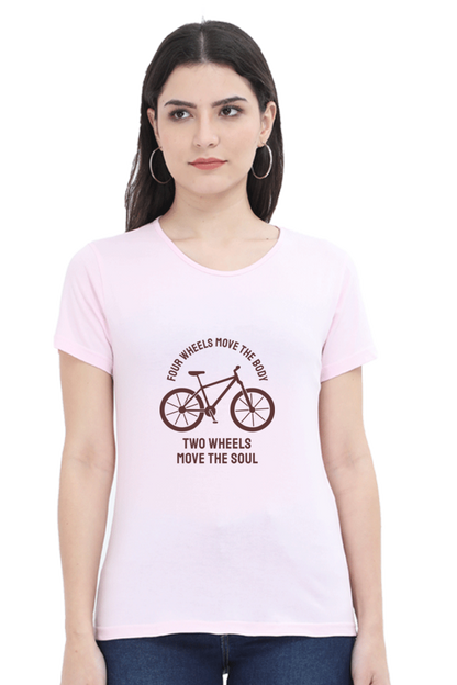 Women’s Round Neck Printed Rider T-Shirts -  move body