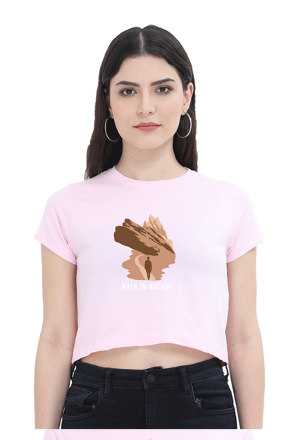 Women Adventure Crop Top - nature walk
