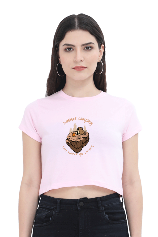 Women Adventure Crop Top - summer camp