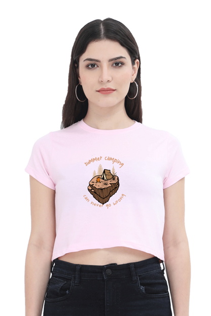 Women Adventure Crop Top - summer camp