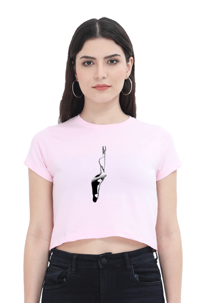 Women's Minimalistic Crop Top - Lady