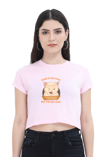 Women Funny & Queen SVG Crop Top - Fierce