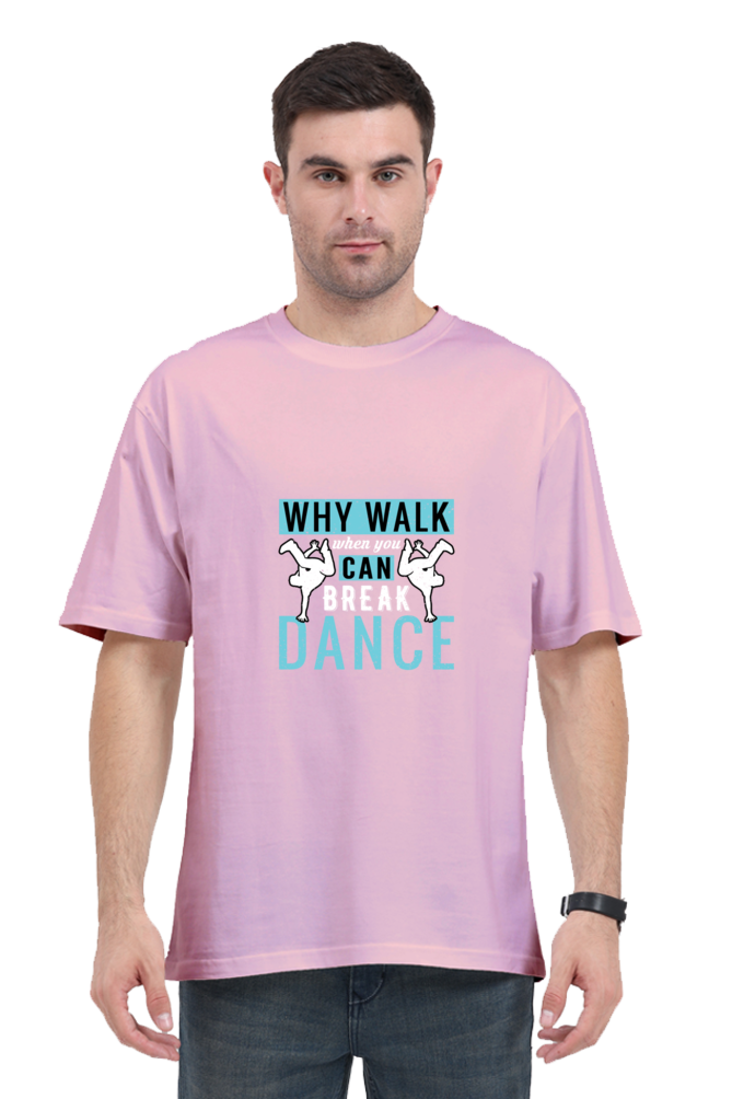 Men Oversized Classic T Shirt - Break Dance
