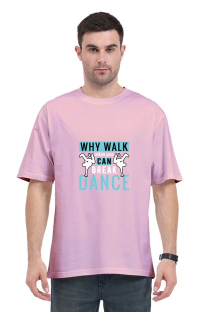 Men Oversized Classic T Shirt - Break Dance