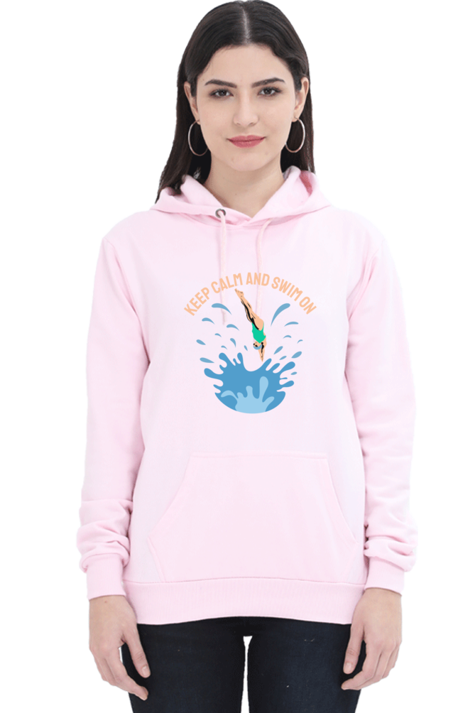Women's Swimming Sweatshirts Hoodie - Swim On