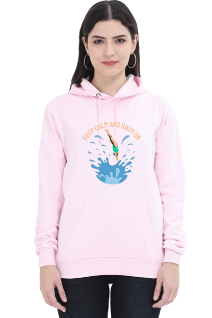 Women's Swimming Sweatshirts Hoodie - Swim On