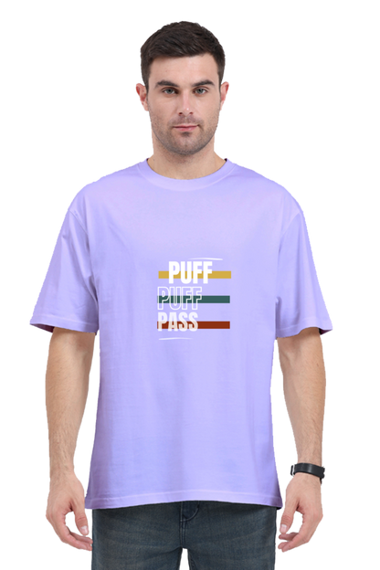 Round Neck Half-Sleeves - Puff Puff Push T-Shirt