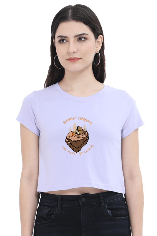 Women Adventure Crop Top - summer camp
