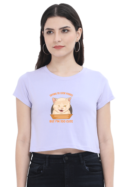 Women Funny & Queen SVG Crop Top - Fierce