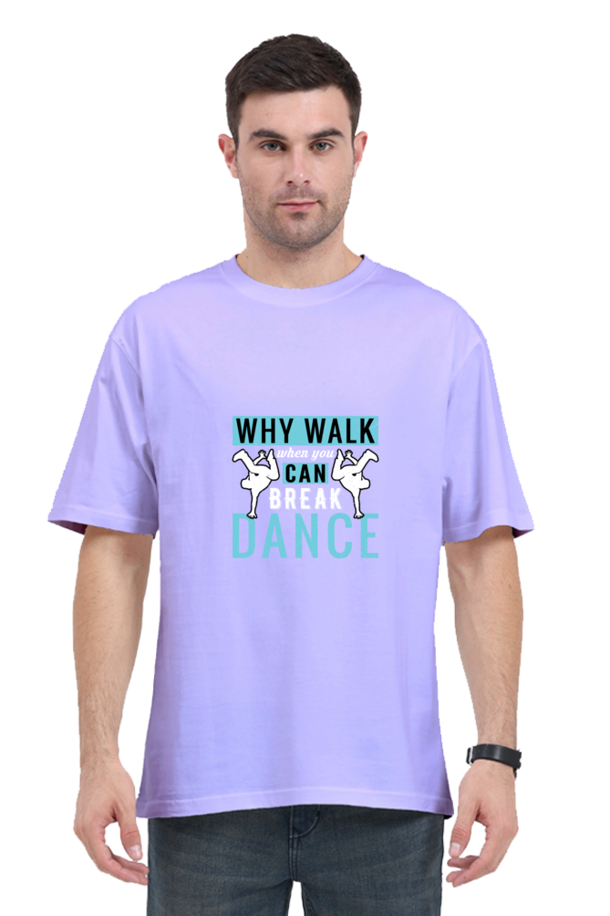 Men Oversized Classic T Shirt - Break Dance