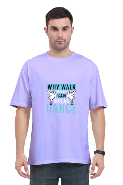 Men Oversized Classic T Shirt - Break Dance