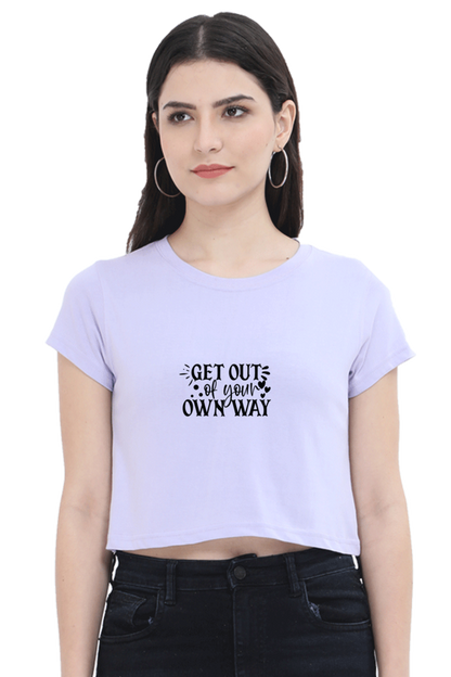 Women Motivational Crop Top - Own Way