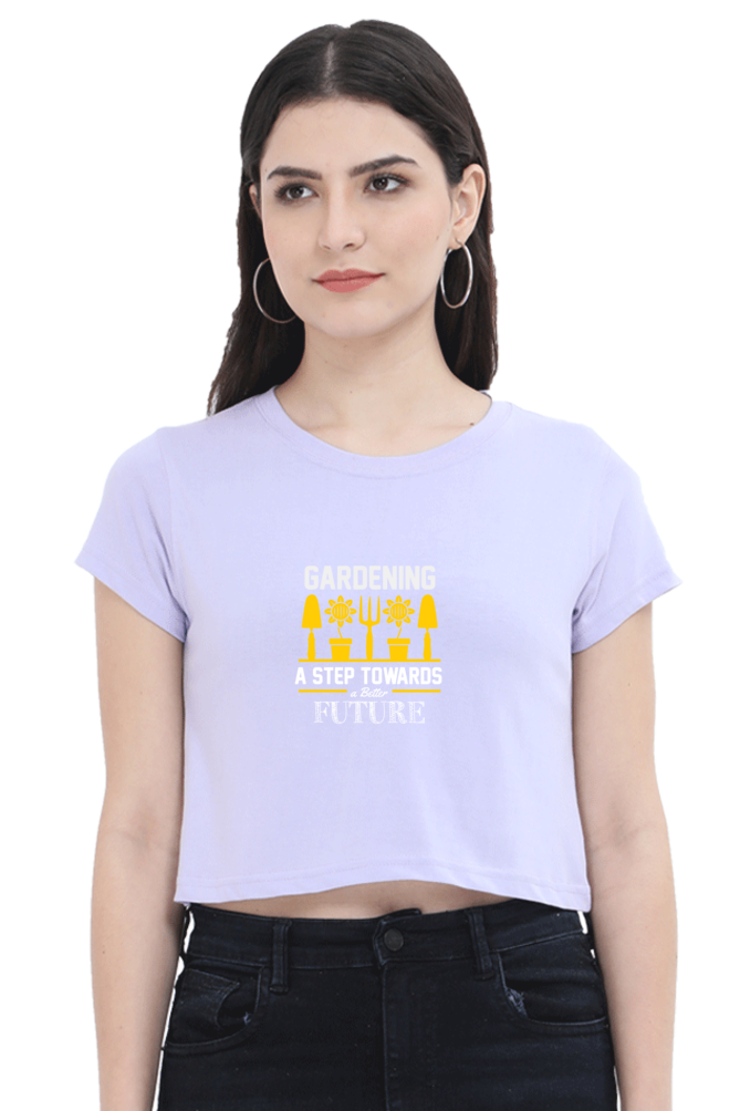 Women Gardening Crop Top -  future