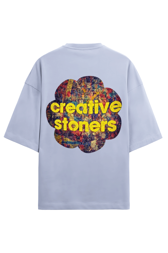 Women Terry Oversized T Shirt Creative