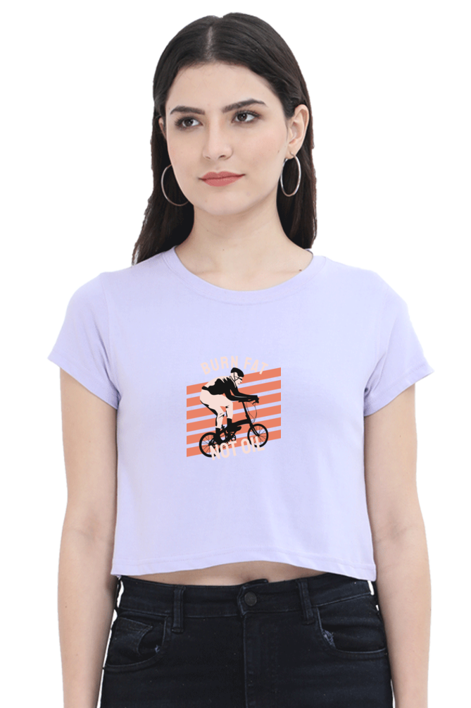 Women Rider Crop Top - burn fat