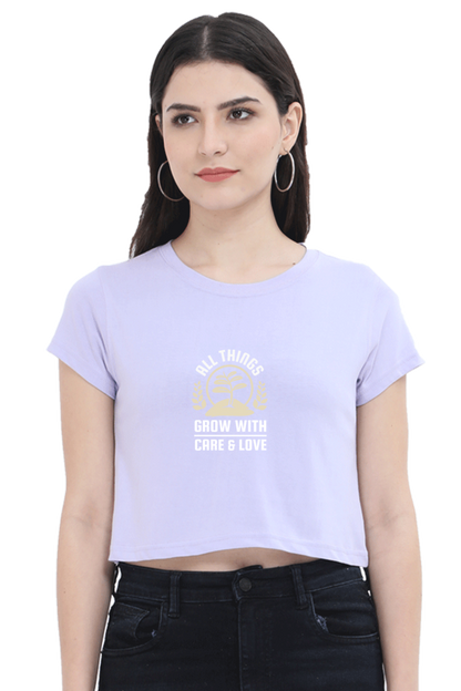Women Gardening Crop Top - care & love