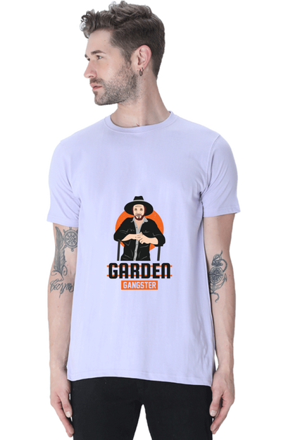 Men's Gardening Cotton Round Neck T-Shirt - gangster