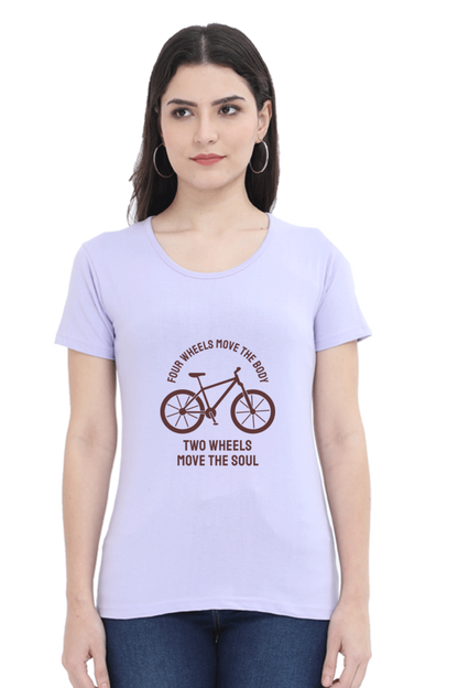 Women’s Round Neck Printed Rider T-Shirts -  move body