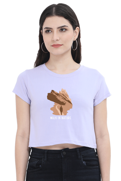 Women Adventure Crop Top - nature walk
