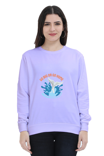 Women Swimming Sweatshirt - Go Home