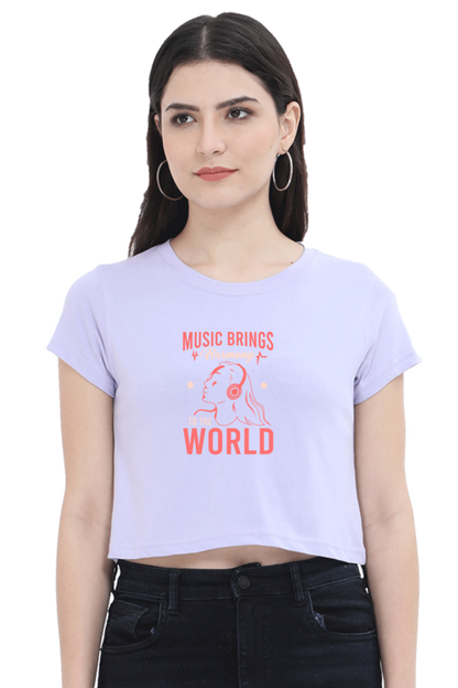 Women's Music Crop Top - Harmony