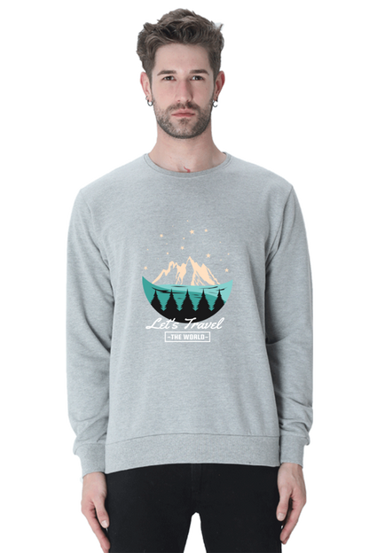 Men Adventure Sweatshirt - let's travel