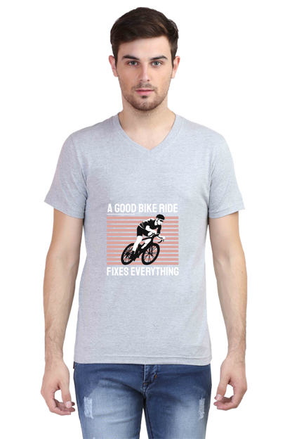 Men's Rider V Neck T-Shirt - fixes