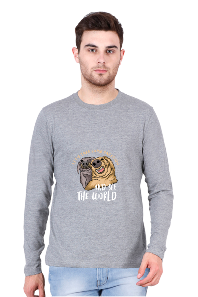 Men’s  Funny & Queen SVG Full Sleeve - T Shirt - vacation