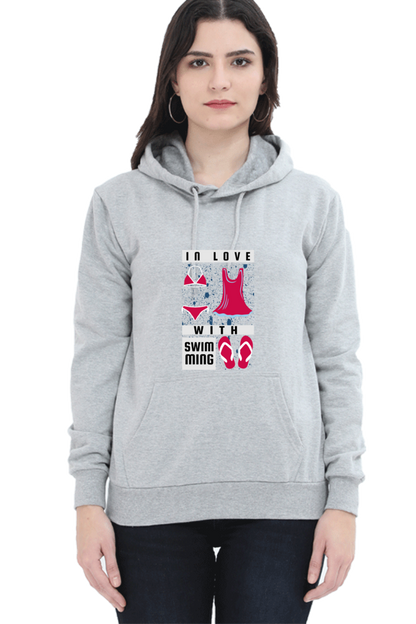 Women's Swimming Sweatshirts Hoodie - In Love