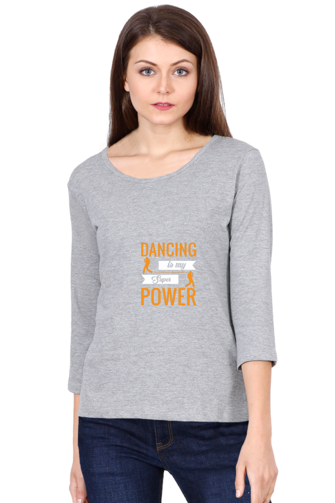 Women’s Full Sleeves Dance T-Shirts - power