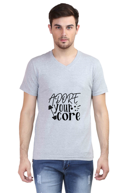 Men's Summer V Neck T-Shirt - Adore