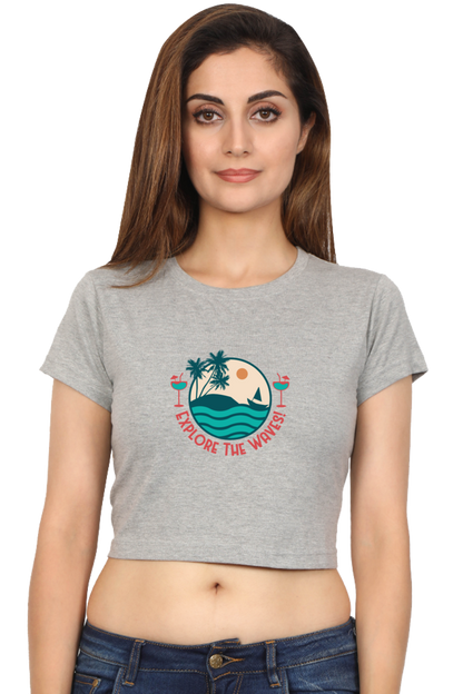 Women's Summer Crop Top - Explore