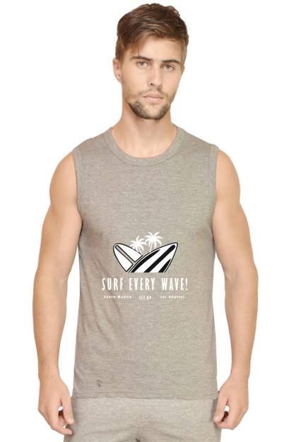Men’s Summer Gym Vest - Surf Wave