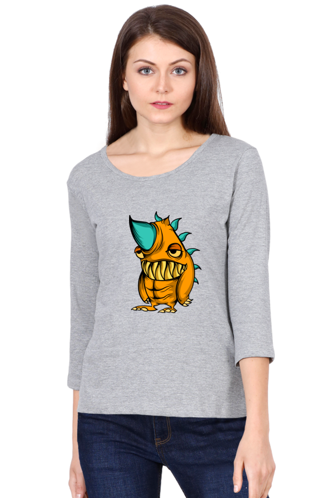 Women’s Full Sleeves Animal's & Monster's  T-Shirts - lazy rino