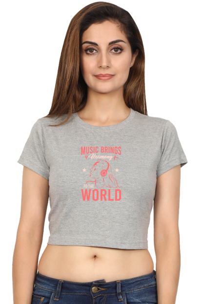 Women's Music Crop Top - Harmony