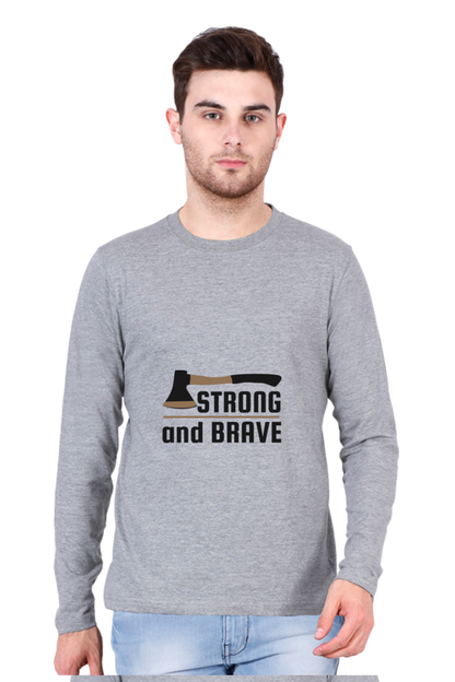 Men’s  Adventure Full Sleeve - T Shirt - brave