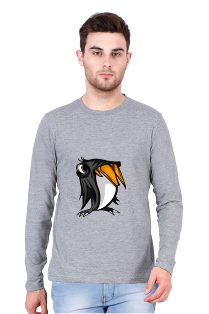 Men’s  Animal's & Monster's Full Sleeve - T Shirt - monster penguin