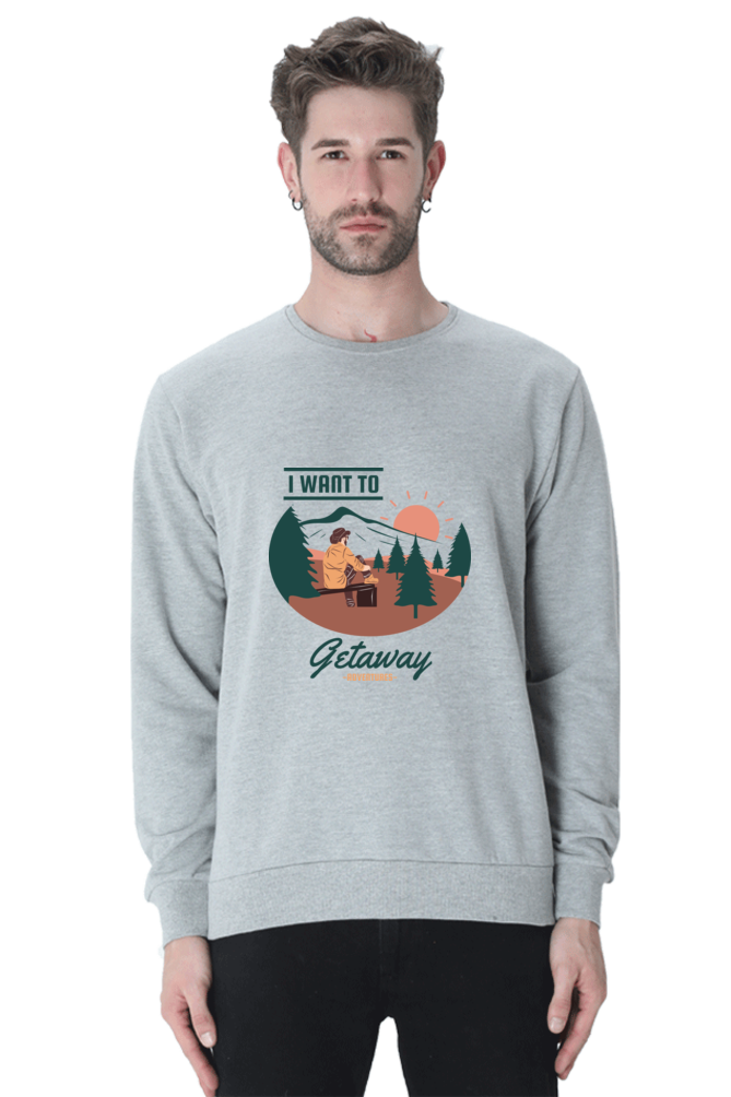Men Adventure Sweatshirt - get away