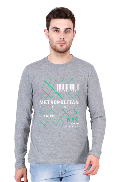 Men’s Full Sleeve - T Shirt -  Metropolitan