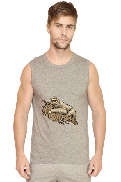 Men’s Sloth Gym Vest - just chill