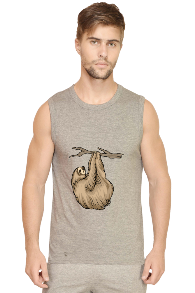 Men’s Sloth Gym Vest - do not disturb