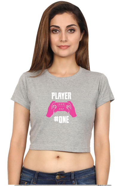 Women Gamer Crop Top - Player