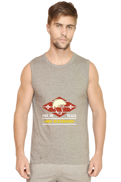 Men’s Skateboard Gym Vest - Peace
