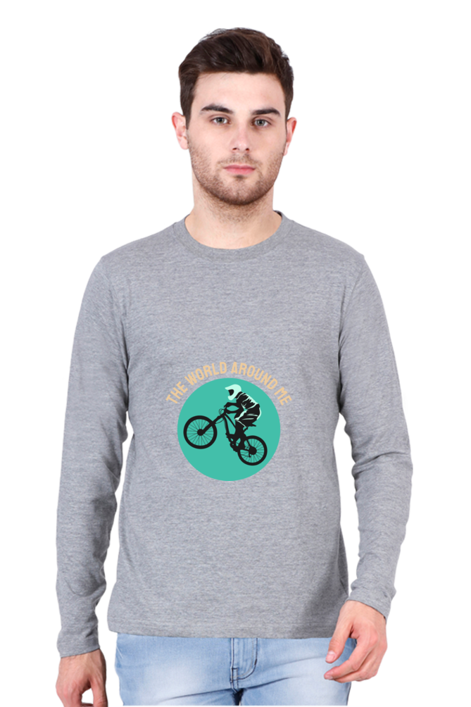 Men's BMX Full sleeve T-Shirt - world