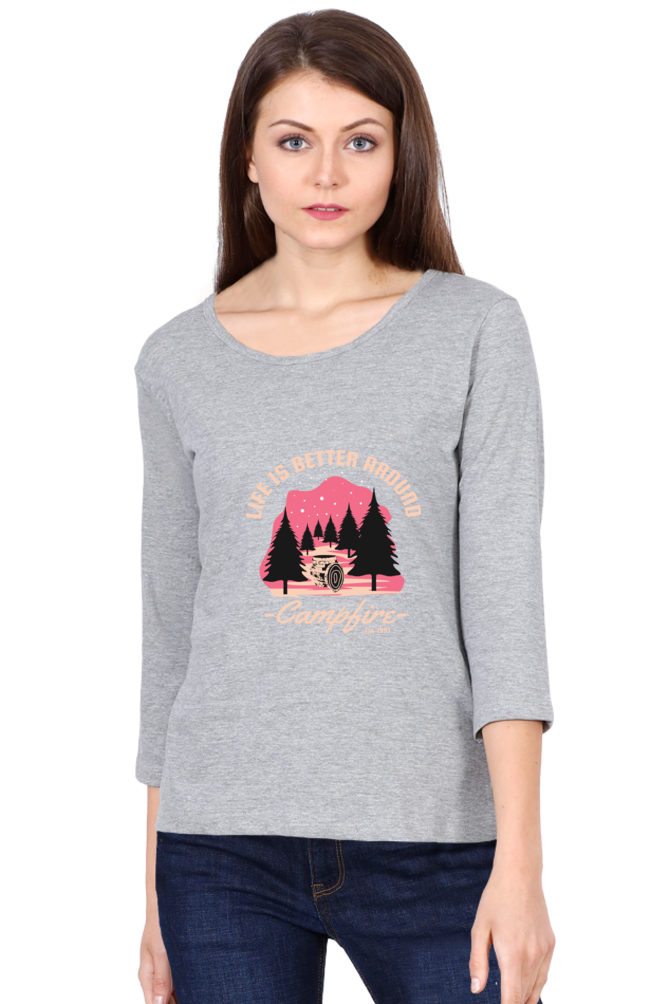 Women’s Full Sleeves Adventure T-Shirts - life is better
