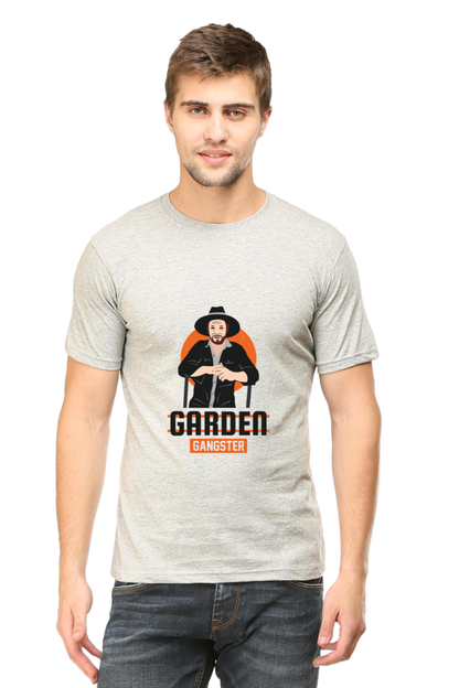 Men's Gardening Cotton Round Neck T-Shirt - gangster