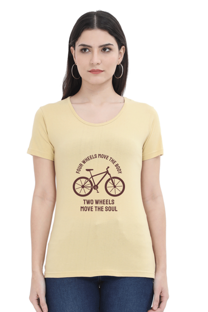 Women’s Round Neck Printed Rider T-Shirts -  move body