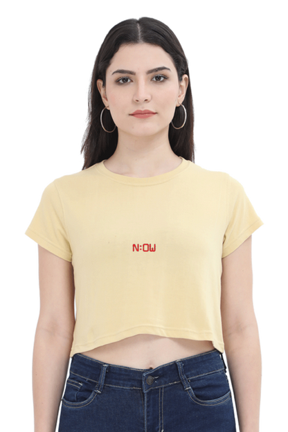 Women's Minimalistic Crop Top - Now