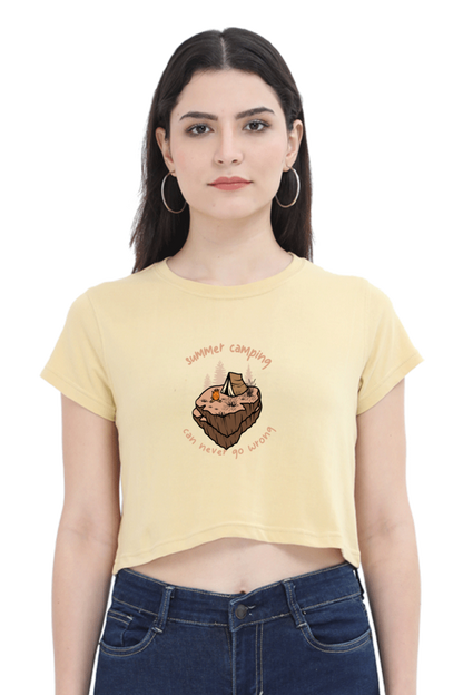 Women Adventure Crop Top - summer camp